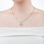 Ổ Mặt Dây Kim Cương Round Cluster 1599