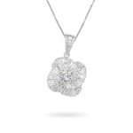 Ổ Mặt Dây Kim Cương Twist Flower 1657