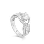 Ổ Nhẫn Kim Cương Vàng Trắng One Of A Kind 3103