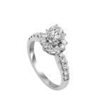 Ổ Nhẫn Kim Cương Elegant Flower 3344