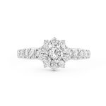 Ổ Nhẫn Kim Cương Elegant Flower 3344