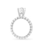 Ổ Nhẫn Kim Cương Vàng Trắng Custom Band 3411