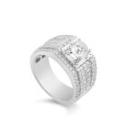 Ổ Nhẫn Kim Cương Vàng Trắng Nam Bold 3653