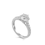 Ổ Nhẫn Kim Cương Vàng Trắng Classic Six 3758