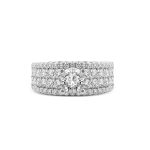 Ổ Nhẫn Kim Cương Luminous Pave 3765