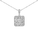 Ổ Mặt Dây Chuyền Kim Cương Square Elegance 3807