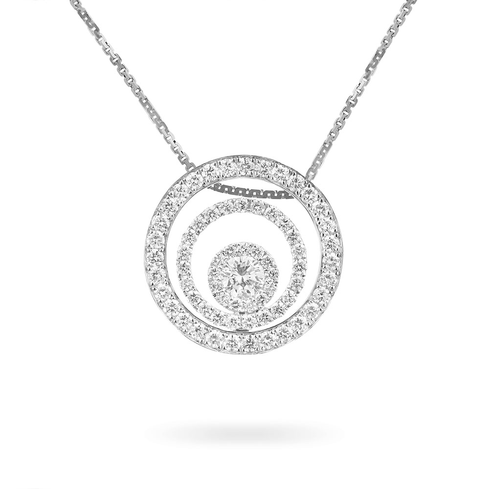 Mặt Dây Kim Cương Double Circle 1642