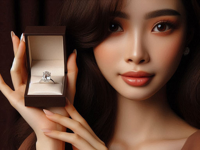 Vẻ đẹp của kim cương Oval