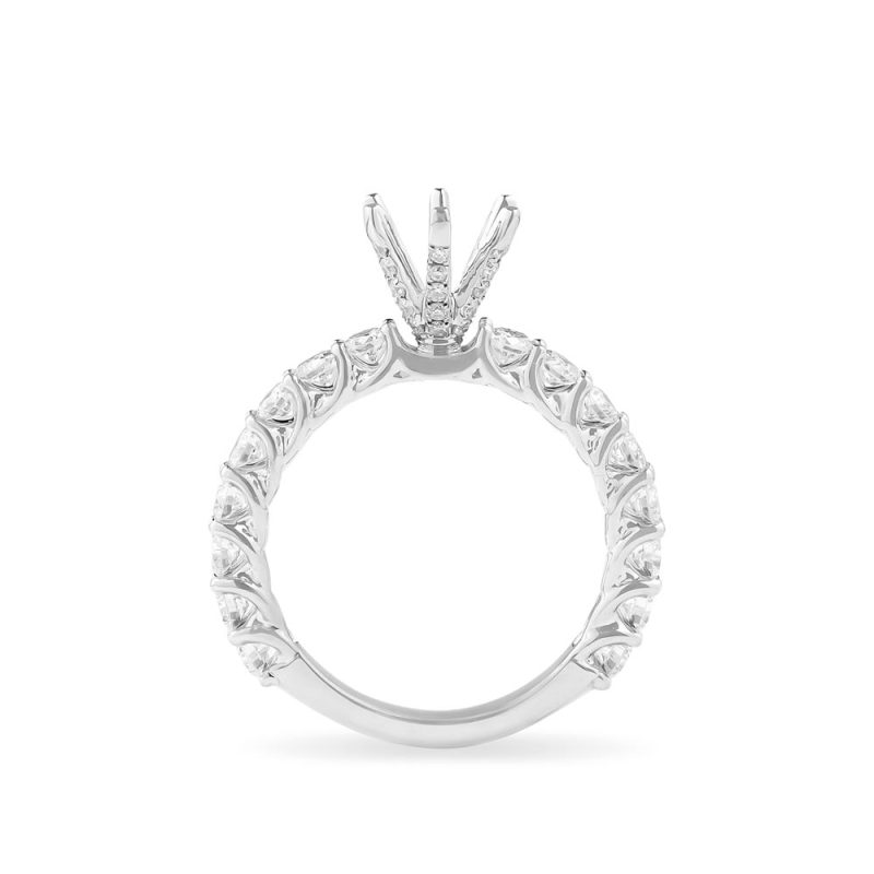 Ổ Nhẫn Kim Cương French Pave 6-Prong 3497