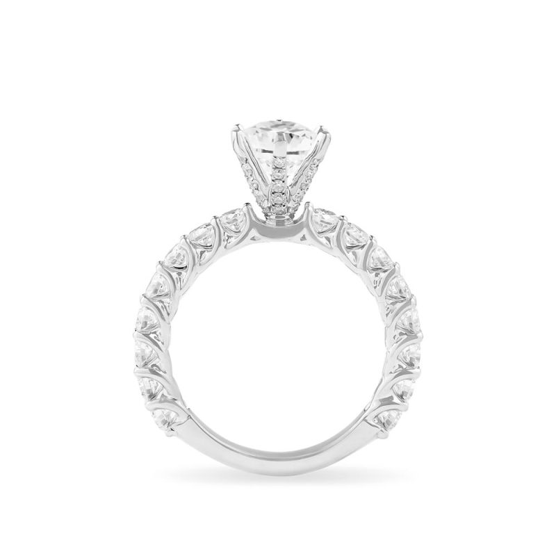 Ổ Nhẫn Kim Cương French Pave 6-Prong 3497