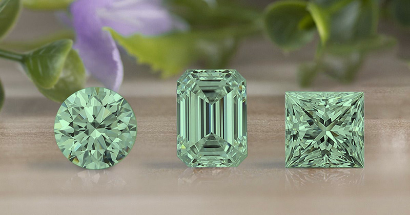 Kim cương xanh lá cây có thật hay không? 5 Kim cương xanh lá nhân tạo
