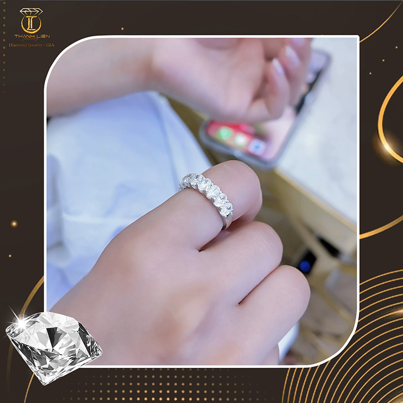 Nhẫn kim cương kim cương dưới 20 triệu thiết tế tinh giản
