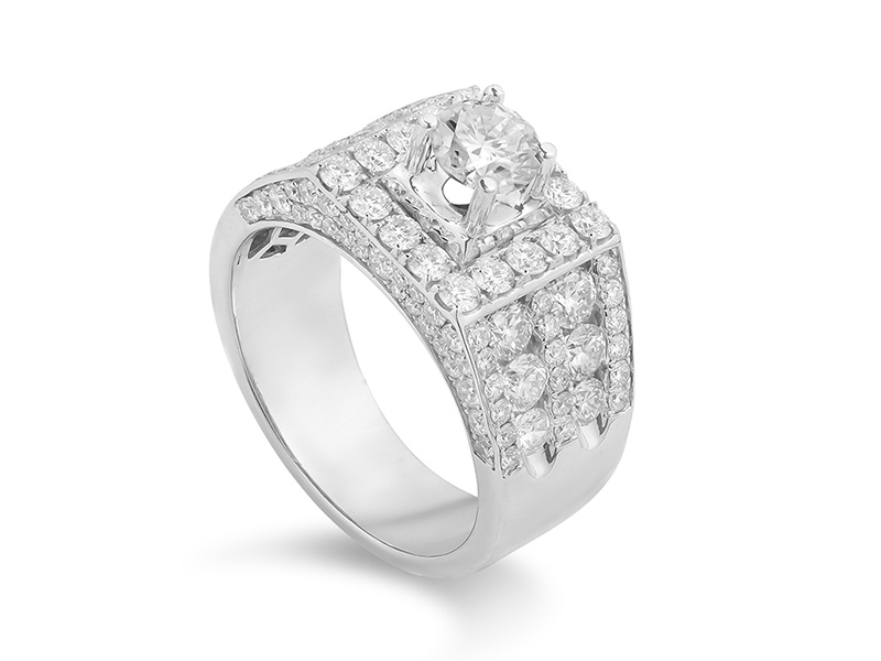 5 tiêu chí đánh giá một chiếc nhẫn kim cương nam đẹp 6 Mẫu nhẫn kim cương nam đẹp - Nhẫn Kim Cương Nam 3401
