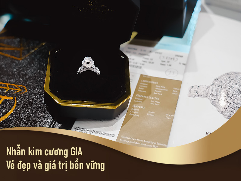 Nhẫn kim cương GIA - Vẻ đẹp và giá trị bền vững 2 Nhẫn kim cương GIA - Vẻ đẹp và giá trị bền vững