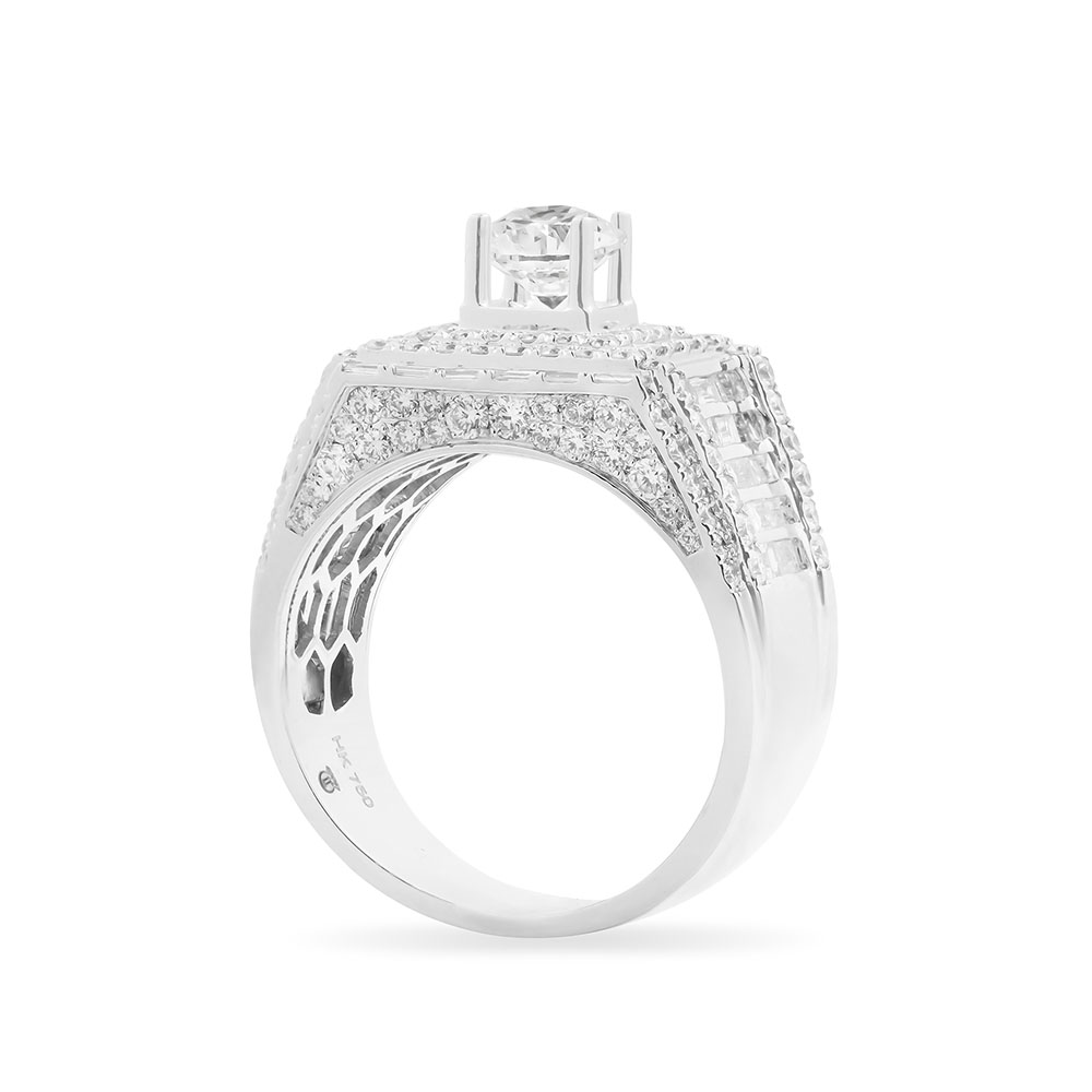 Ổ Nhẫn Kim Cương Vàng Trắng Nam 2333