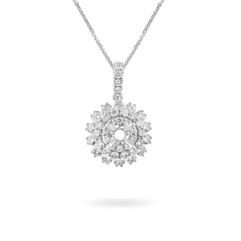 Ổ Mặt Dây Kim Cương Petite Flower 2823