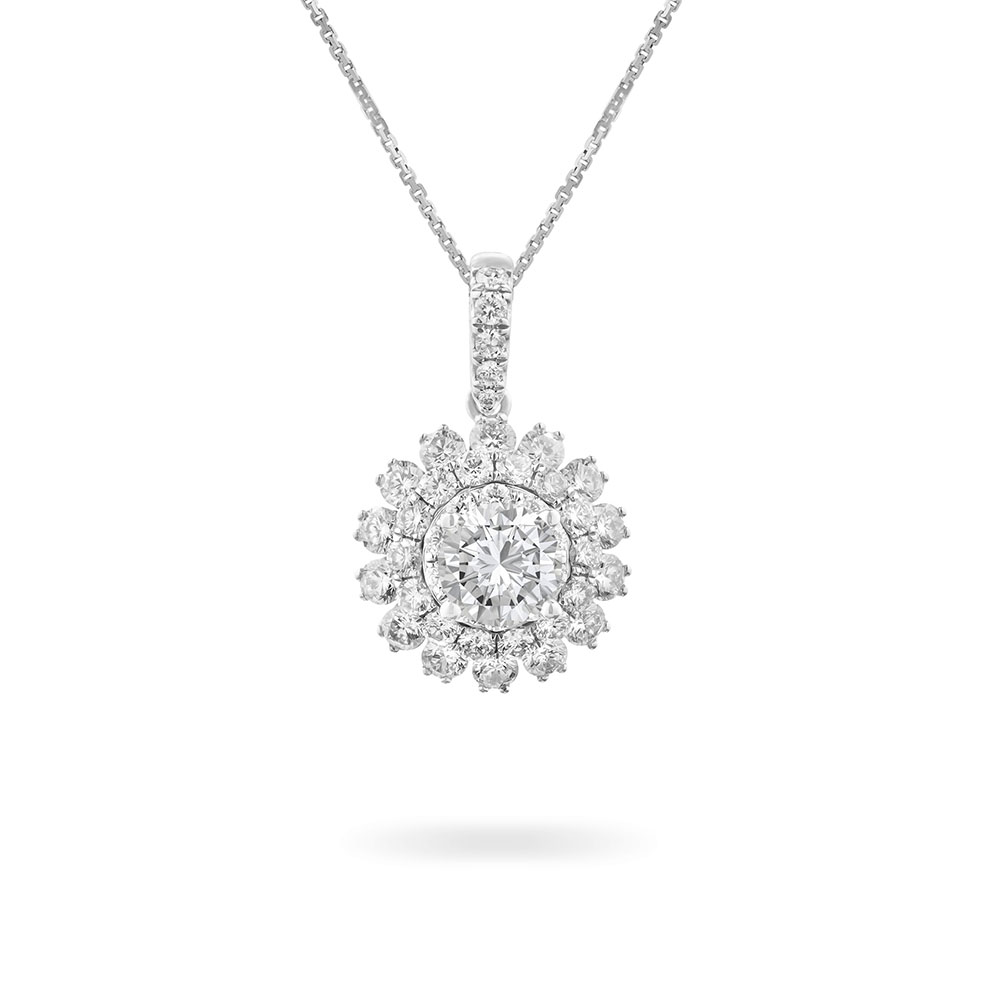 Ổ Mặt Dây Kim Cương Petite Flower 2823