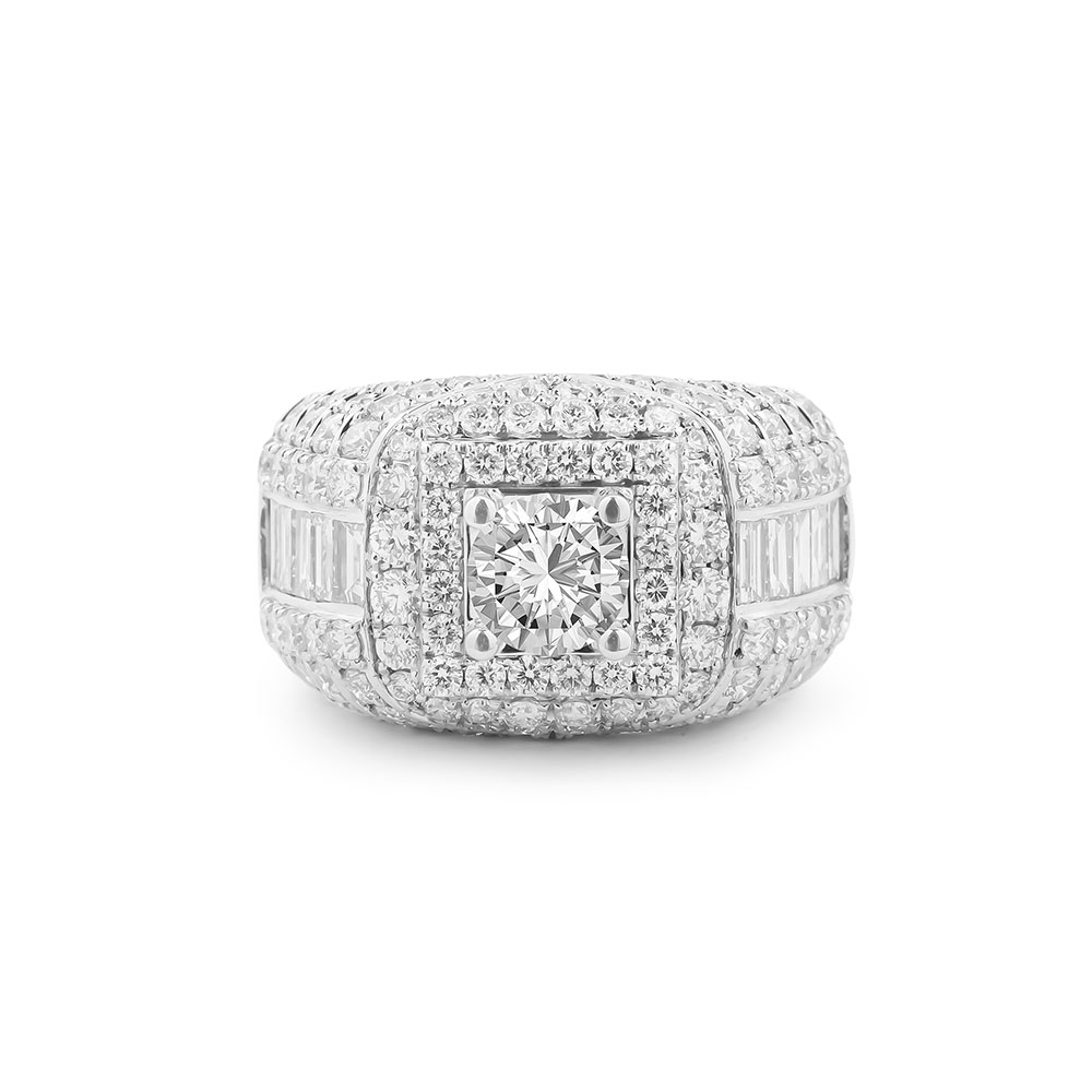 Ổ Nhẫn Kim Cương Vàng Trắng Nam 2946