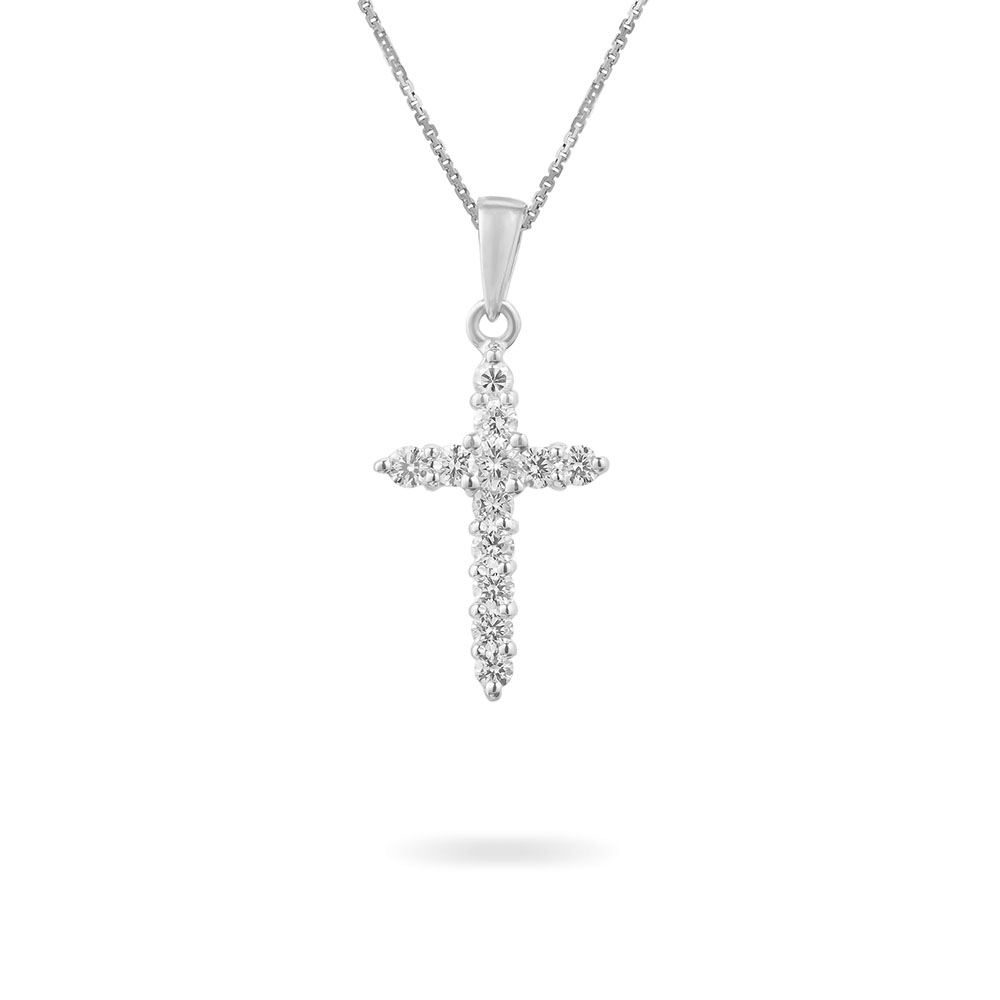 Mặt Dây Kim Cương Faith Cross 3106