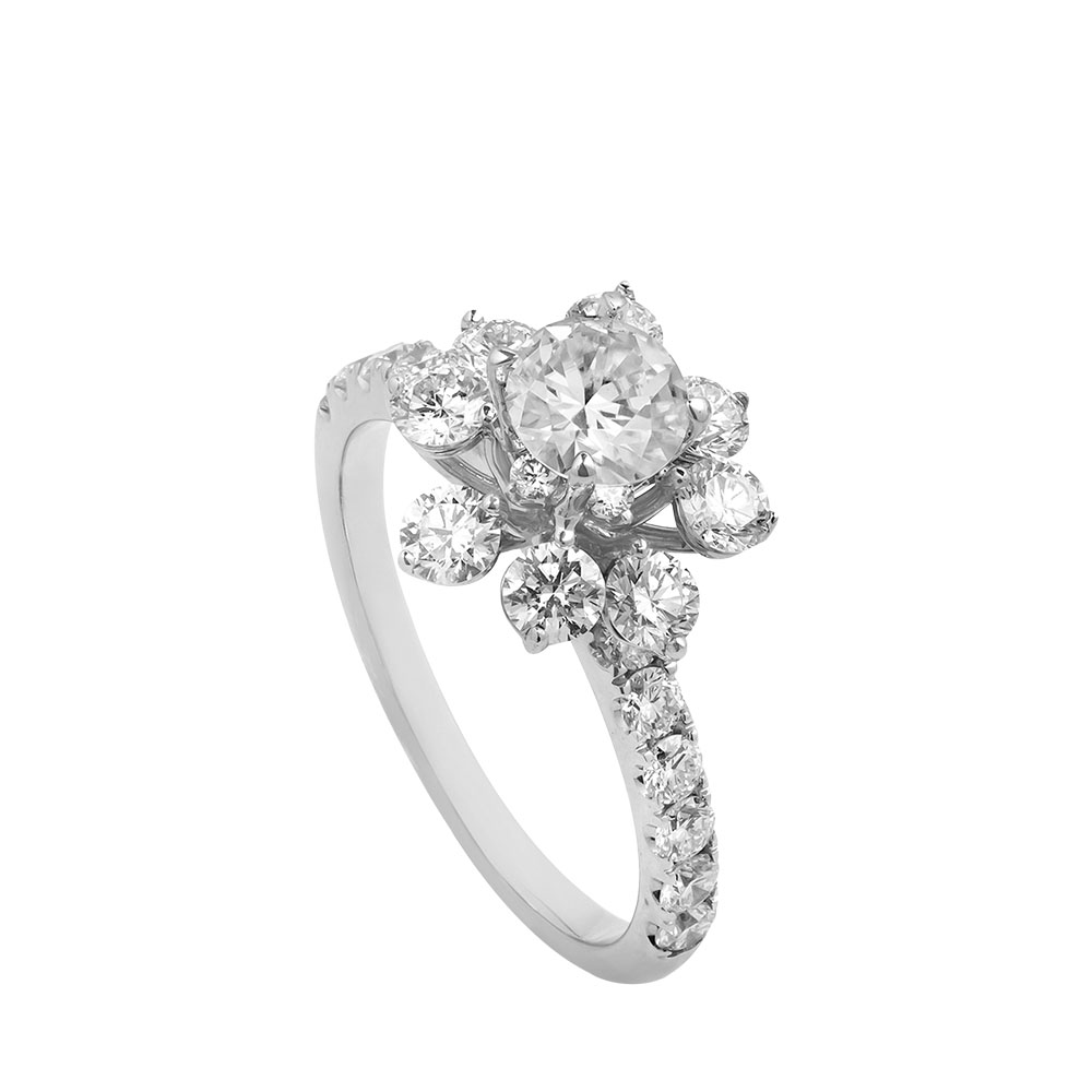 Ổ Nhẫn Kim Cương Dainty Flower 3337