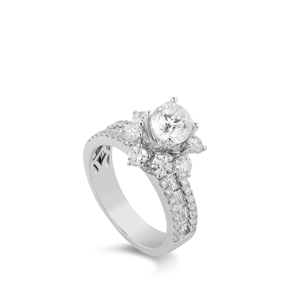 Ổ Nhẫn Kim Cương Enchanted Blossom 3673