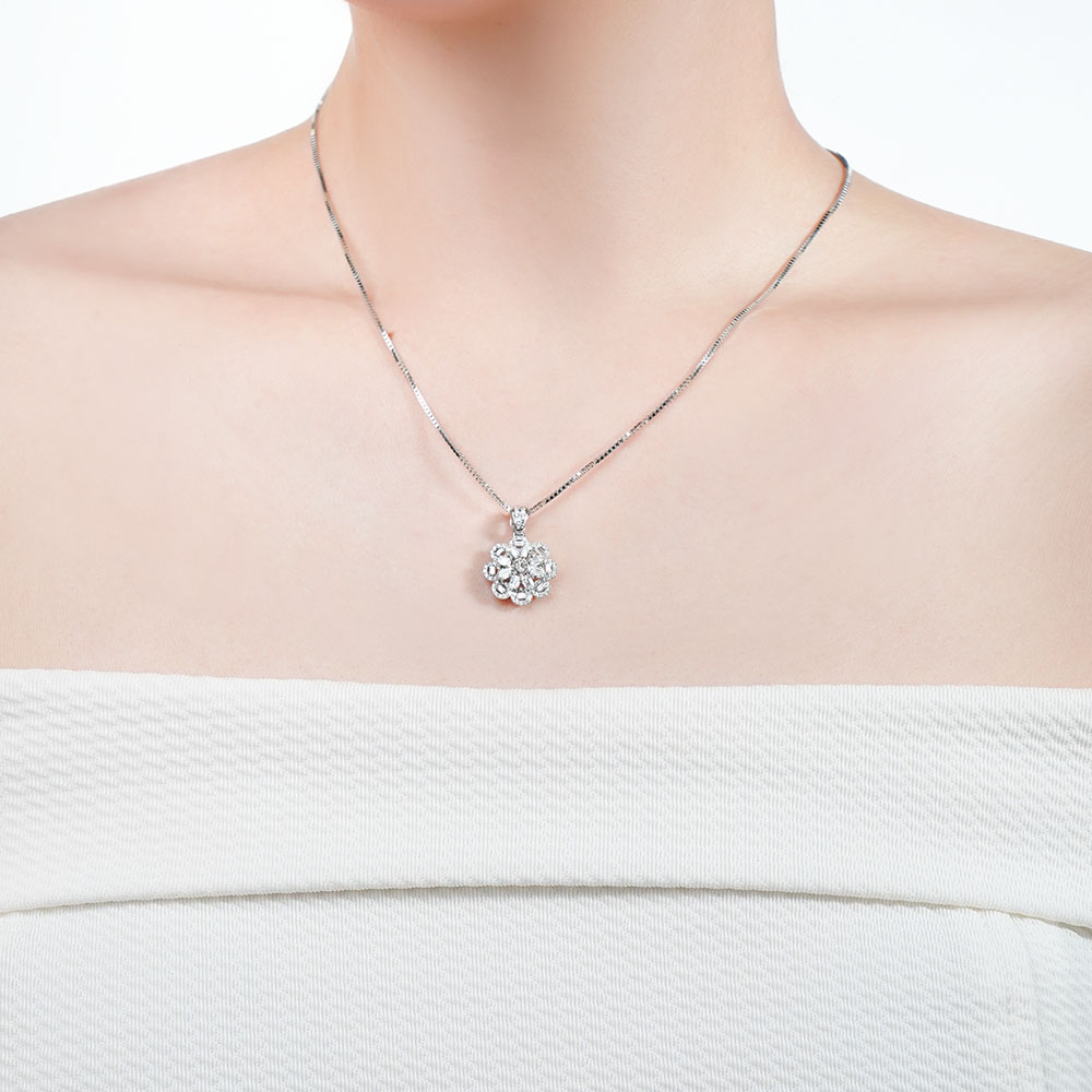 Ổ Mặt Dây Kim Cương Romantic Flora 3738