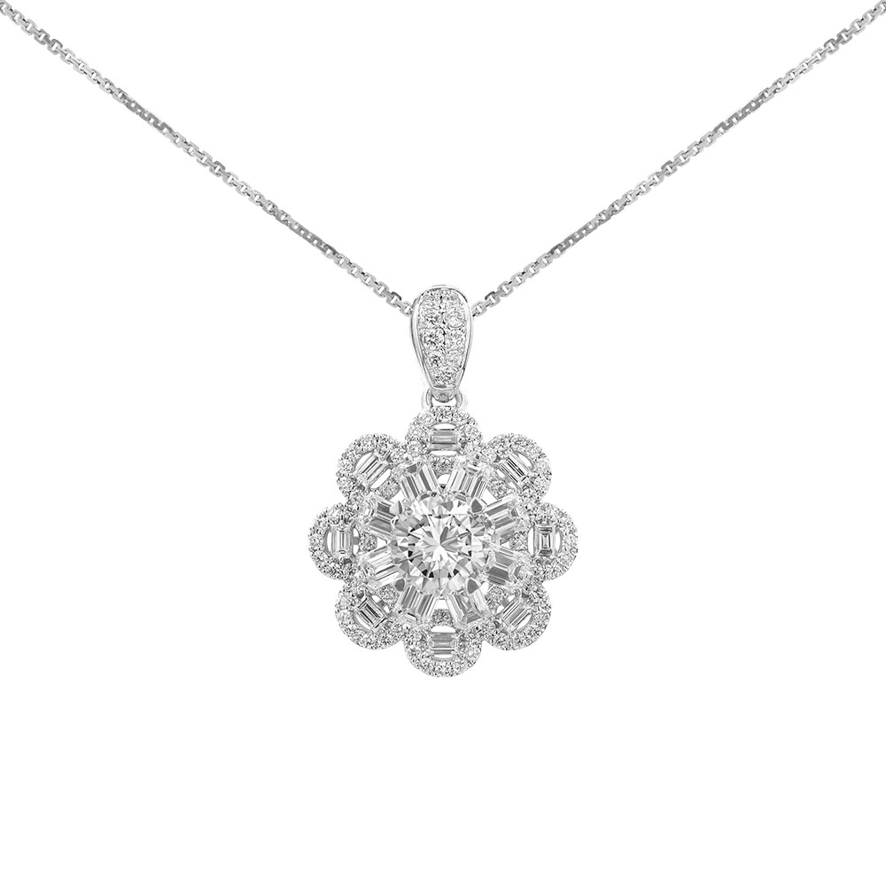 Ổ Mặt Dây Kim Cương Romantic Flora 3738