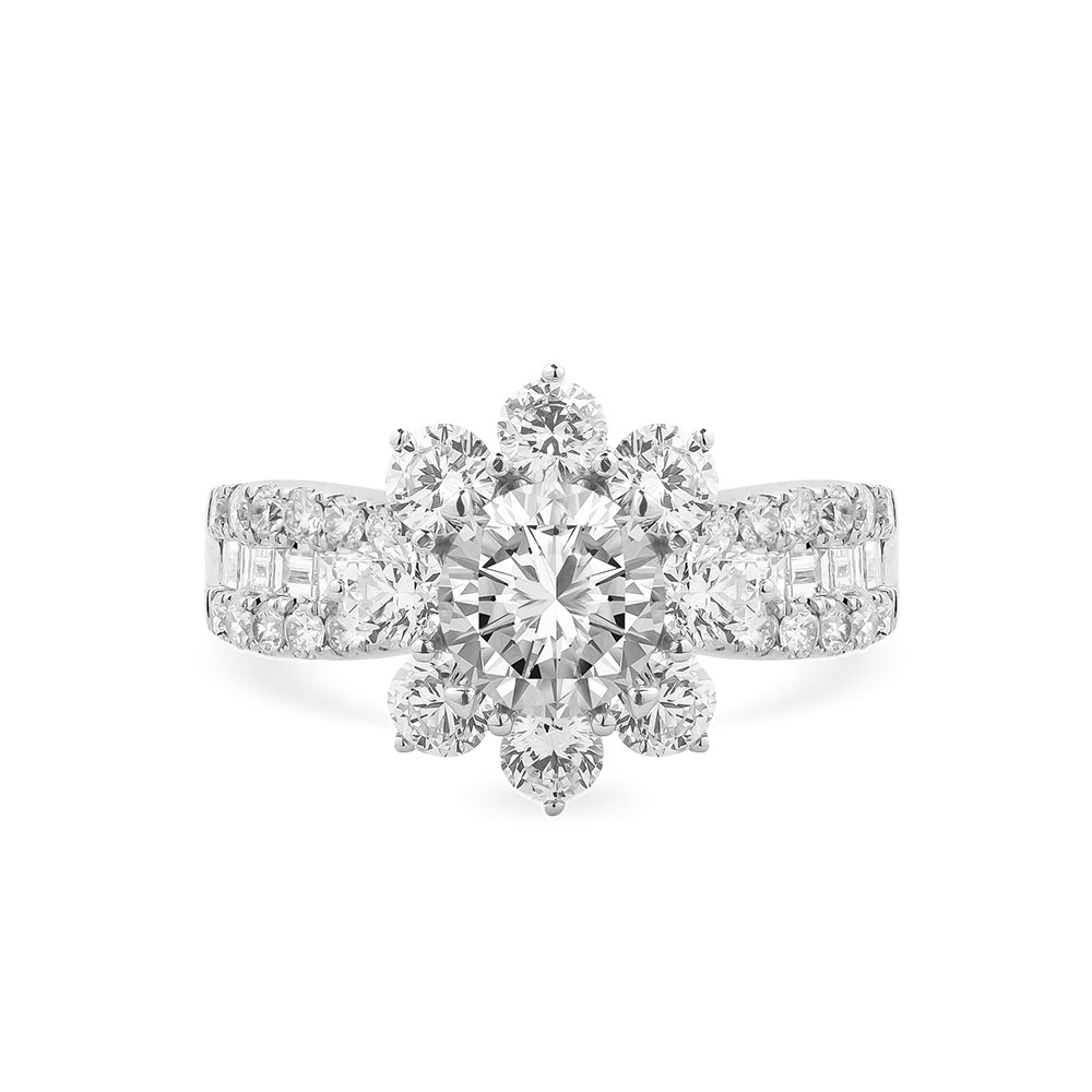 Ổ Nhẫn Kim Cương Serene Bloom 3755
