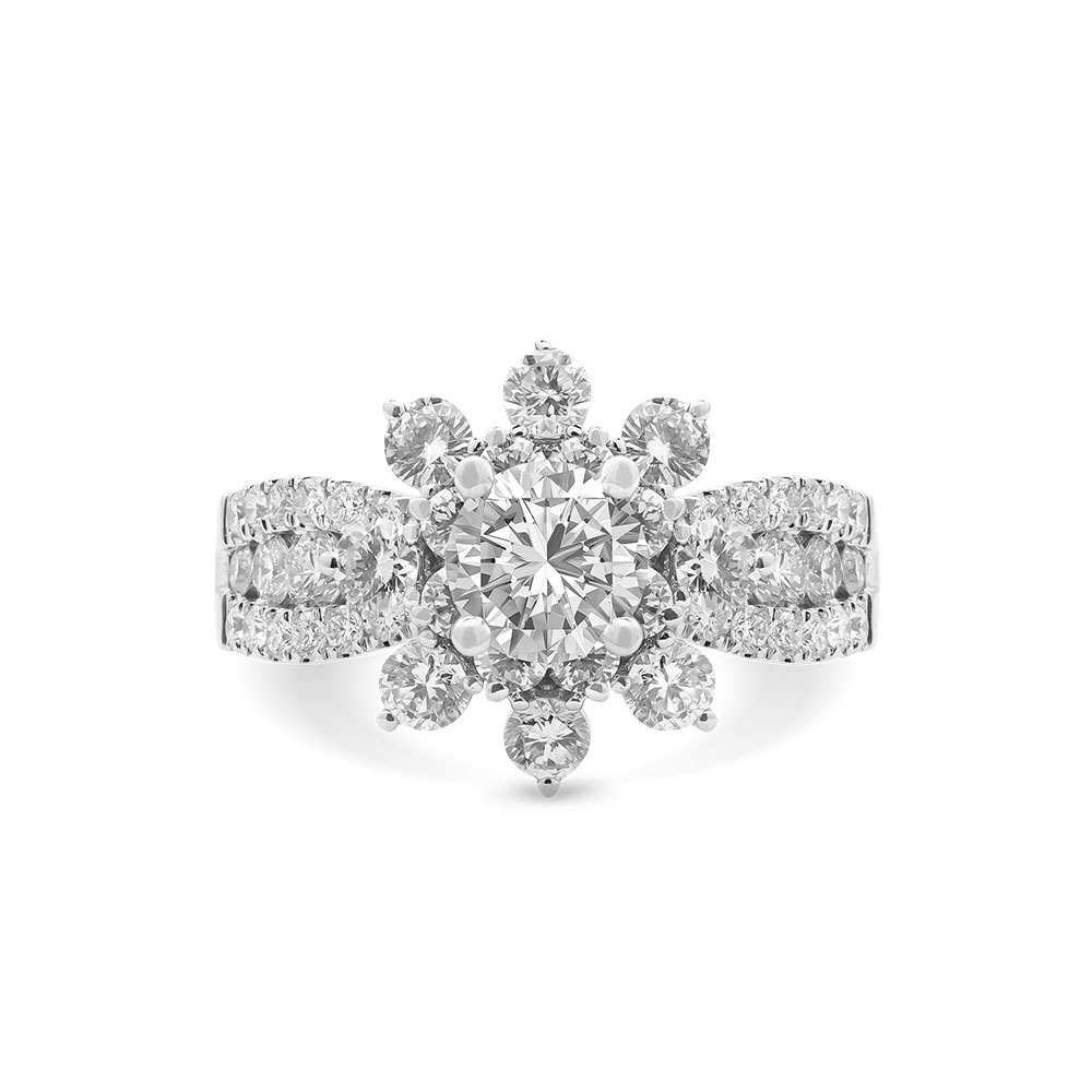 Ổ Nhẫn Kim Cương Flare Blossom 3856