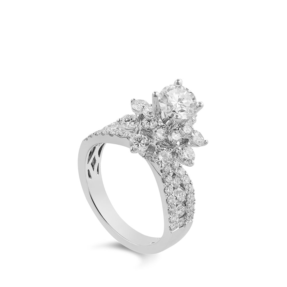 Ổ Nhẫn Kim Cương Flare Blossom 3856