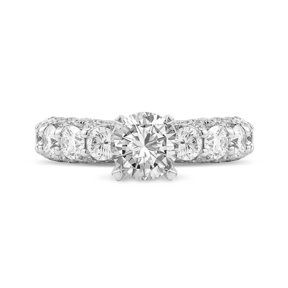 Ổ Nhẫn Kim Cương Vàng Trắng Royal Style 3938