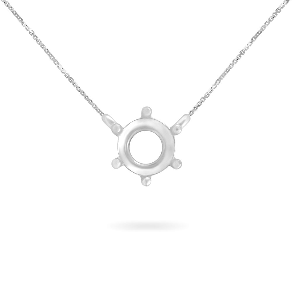 Ổ Mặt Dây Chuyền Kim Cương 6-Prong 4051