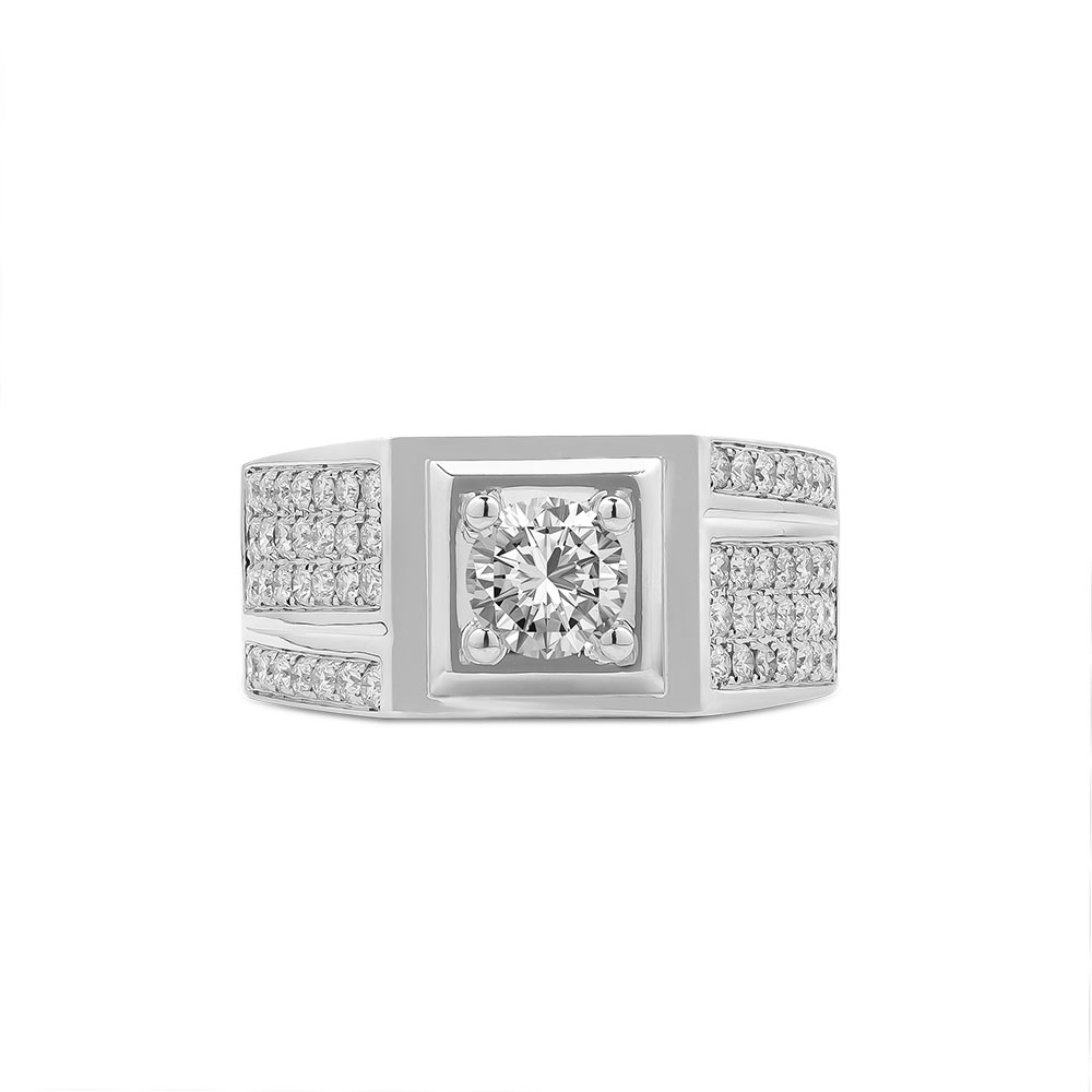 Ổ Nhẫn Kim Cương Vàng Trắng Nam 4318