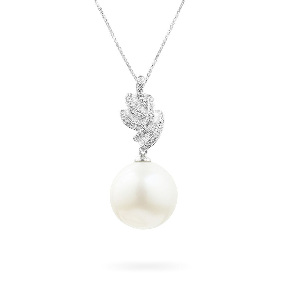 Mặt Dây Kim Cương White Pearl 0532