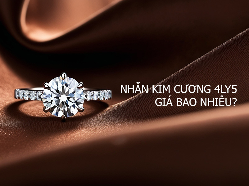 Nhẫn kim cương 4ly5 giá bao nhiêu?