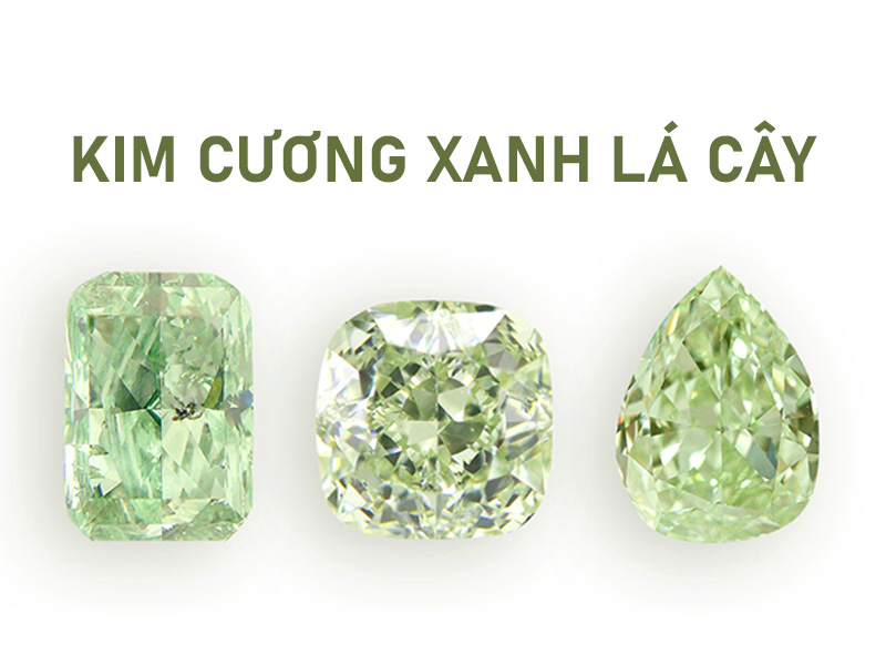 Kim cương xanh lá cây có thật hay không?
